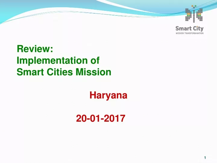 review implementation of smart cities mission