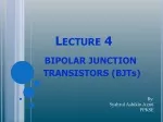 Bipolar Junction Transistors (BJTs) - slide 1