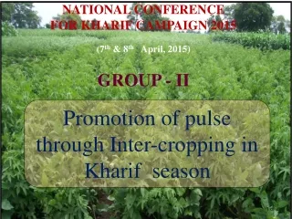 NATIONAL CONFERENCE  FOR KHARIF CAMPAIGN 2015