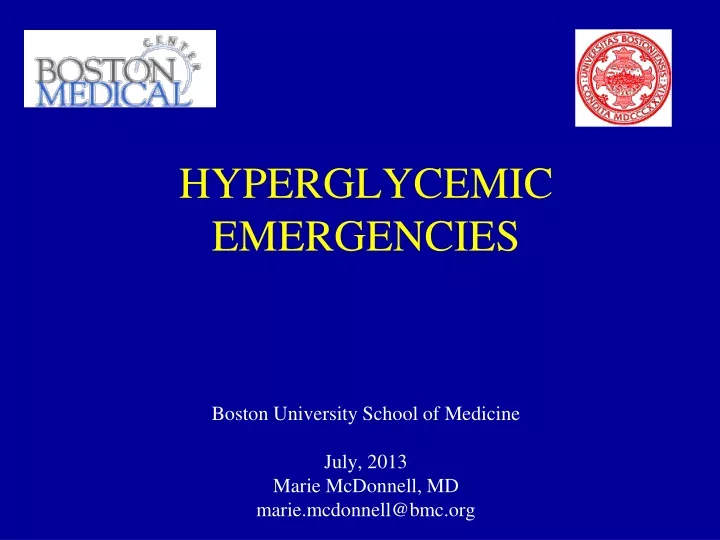 hyperglycemic emergencies