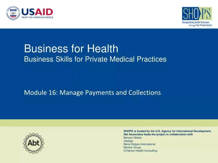 business for health business skills for private medical practices