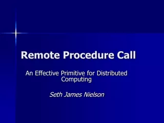 Remote Procedure Call