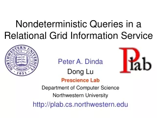 Nondeterministic Queries in a Relational Grid Information Service
