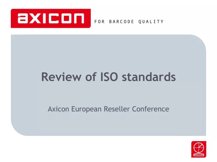 review of iso standards