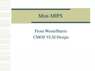 Mini-MIPS