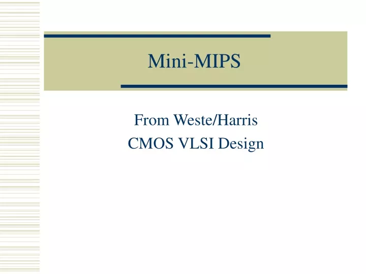 mini mips