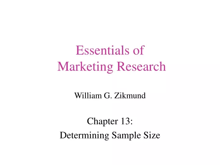 essentials of marketing research william g zikmund