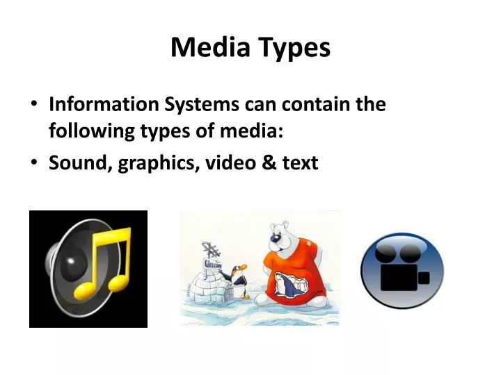 media types