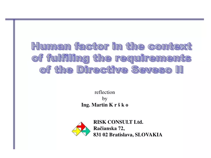 human factor in the context of fulfiling