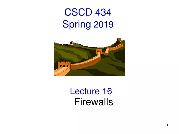 lecture 16 firewalls