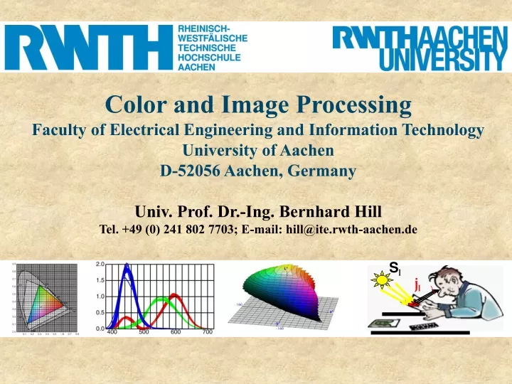 color and image processing faculty of electrical