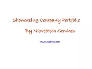 Showcasing Company Portfolio