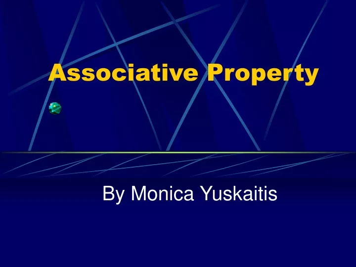 associative property
