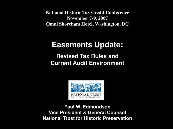 national historic tax credit conference november