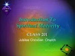 PPT - Introduction To Spiritual Maturity PowerPoint Presentation, Free ...