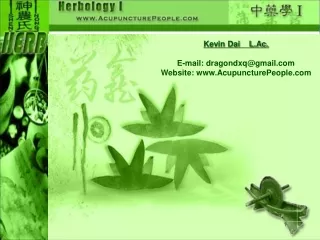 Kevin Dai    L.Ac. E-mail: dragondxq@gmail Website: AcupuncturePeople