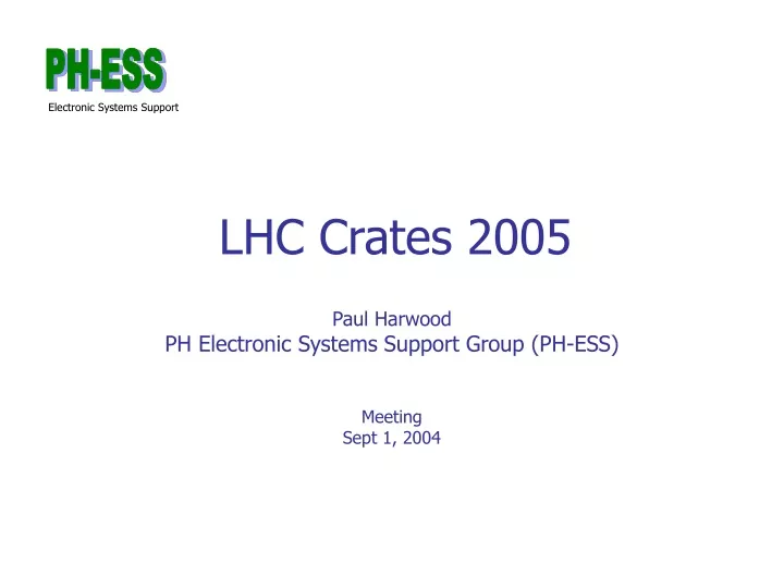 lhc crates 2005