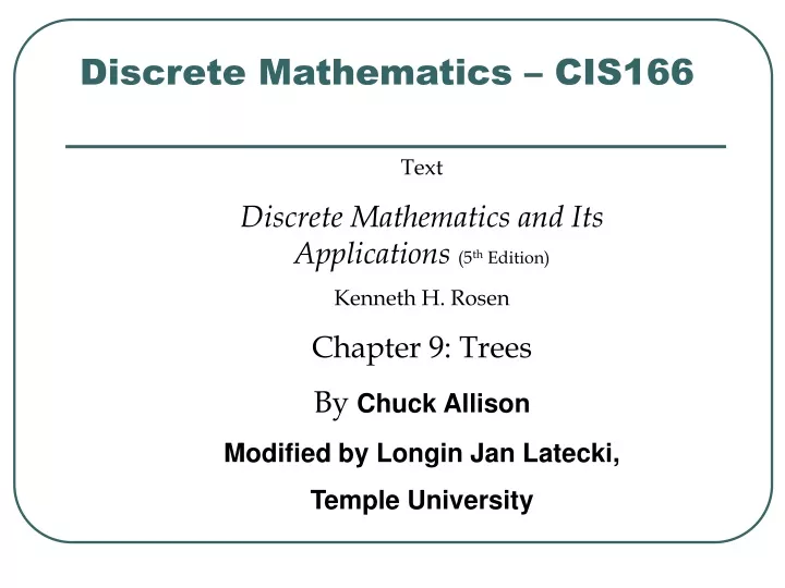 discrete mathematics cis166
