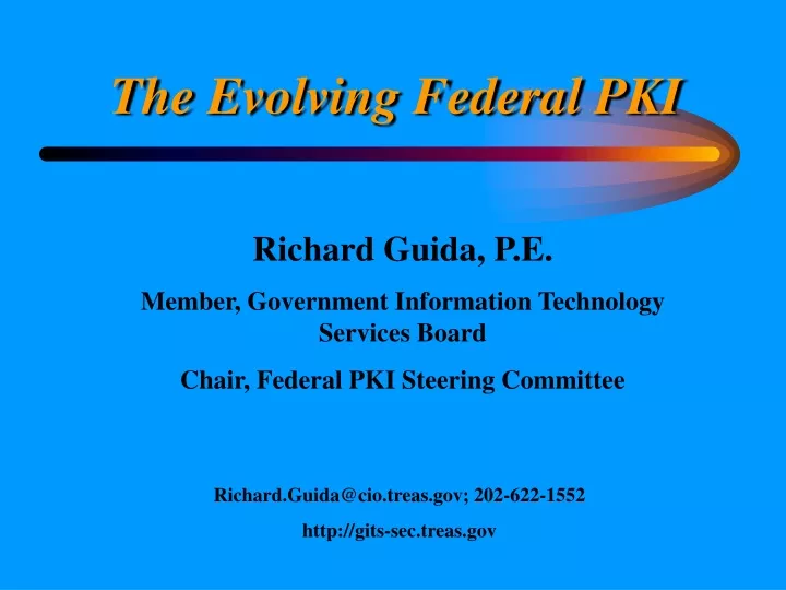the evolving federal pki