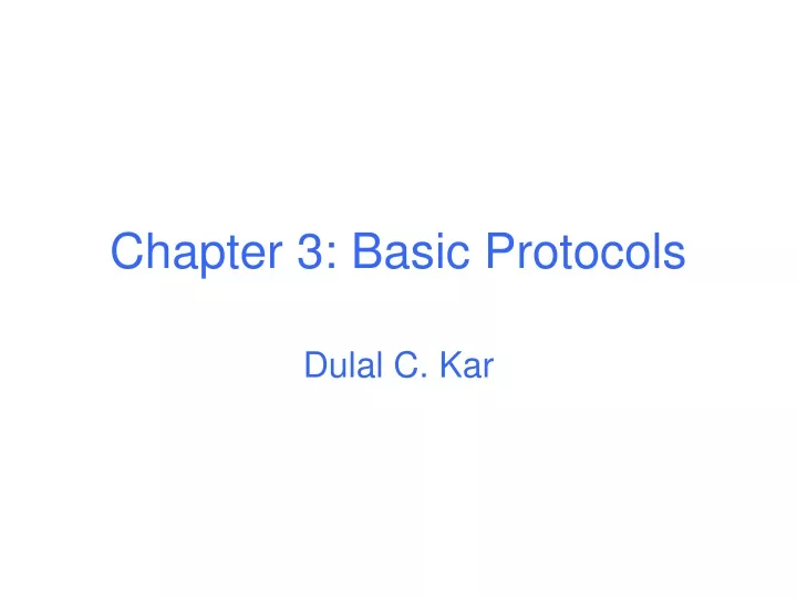 chapter 3 basic protocols