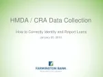 HMDA / CRA Data Collection - slide 1