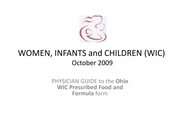 women infants and children wic october 2009