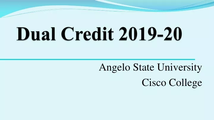 dual credit 2019 20