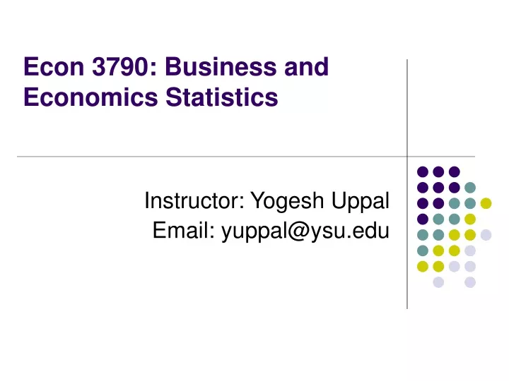 econ 3790 business and economics statistics