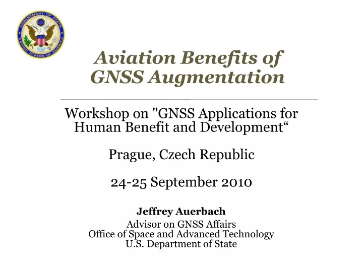 aviation benefits of gnss augmentation