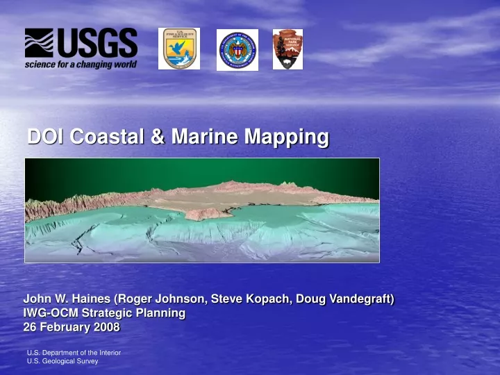 doi coastal marine mapping