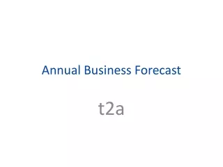 Annual Business Forecast