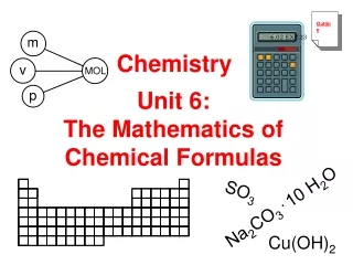 Unit 6: The Mathematics of Chemical Formulas