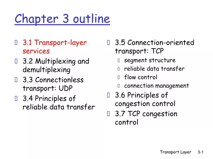 chapter 3 outline