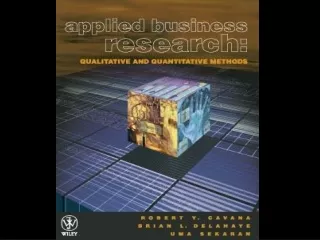 Chapter 1 Introduction to Business Research