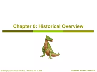Chapter 0: Historical Overview
