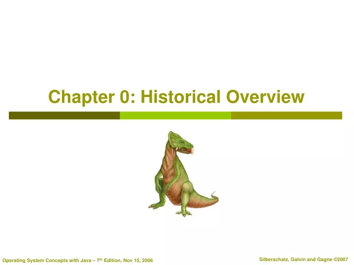 chapter 0 historical overview