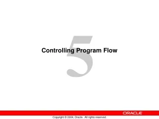 Controlling Program Flow