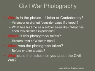 Civil War Photography