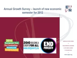 Annual Growth Survey – launch of new economic semester for 2012