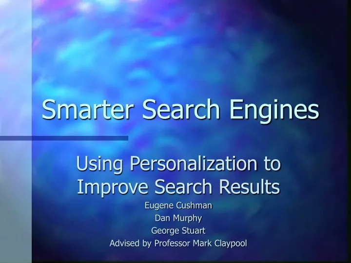 smarter search engines