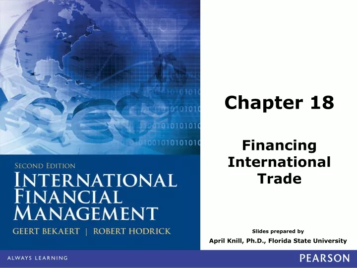 chapter 18 financing international trade