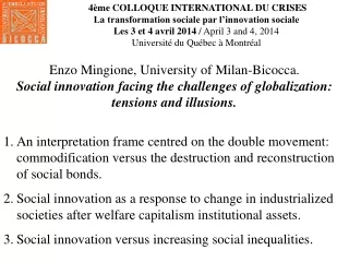 Enzo Mingione, University of Milan-Bicocca.