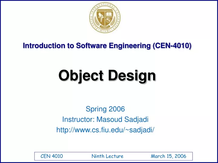 introduction to software engineering cen 4010