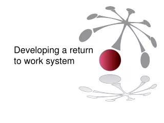 Developing a return to work system