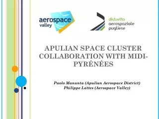 APULIAN SPACE CLUSTER  COLLABORATION WITH MIDI-PYRÉNÉES