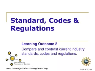 Standard, Codes &amp; Regulations