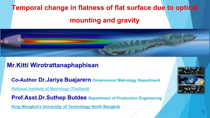 temporal change in flatness of flat surface