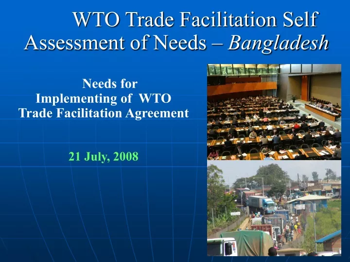 wto trade facilitation self assessment of needs bangladesh