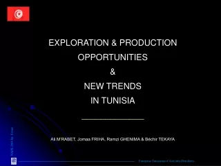 EXPLORATION &amp; PRODUCTION OPPORTUNITIES &amp;  NEW TRENDS IN TUNISIA _____________