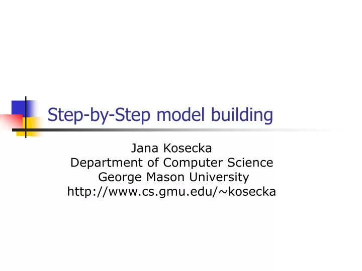 step by step model building